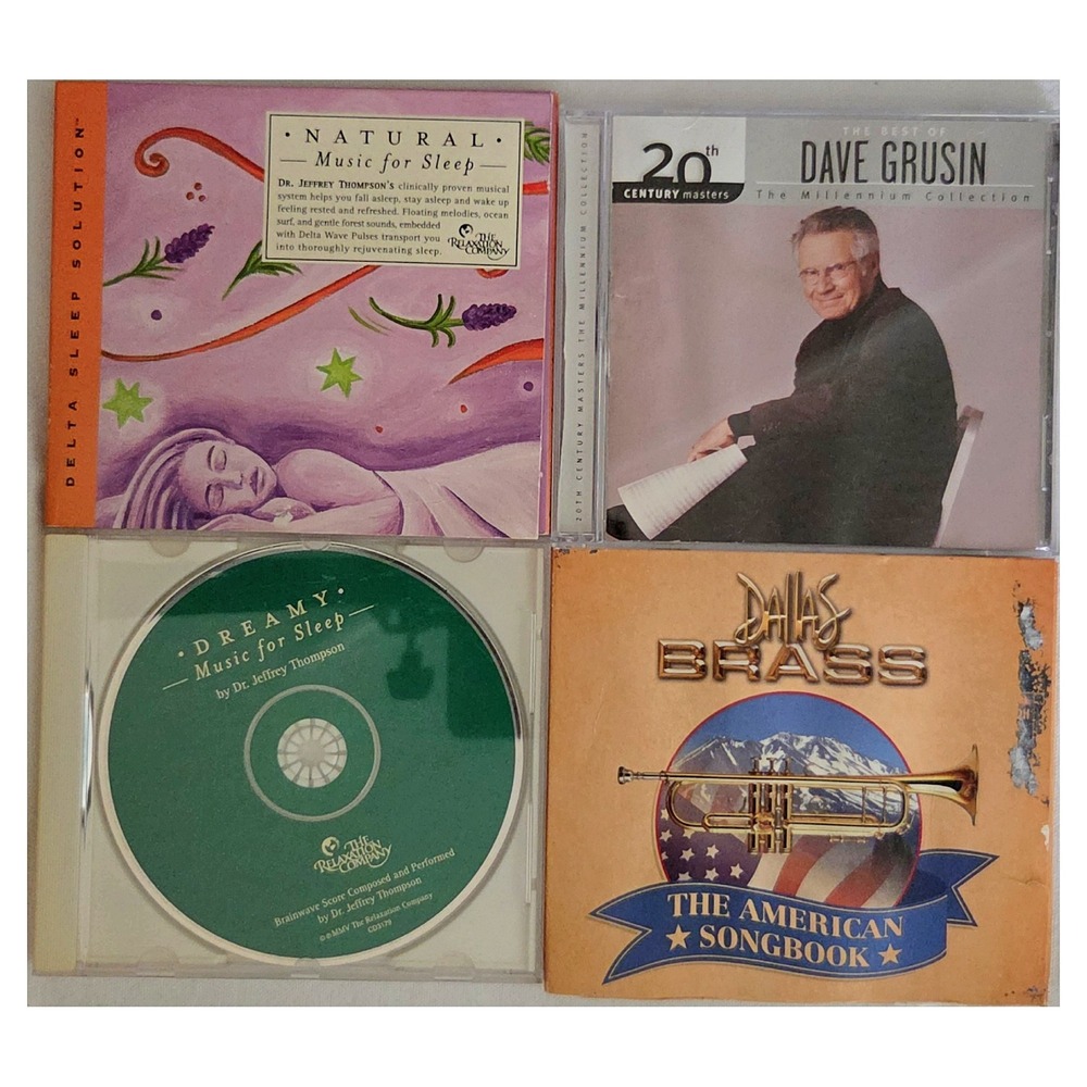 Dave Grusin Dallas Brass Dr Jeffrey Thompson 4 CD Lot Jazz Sleep Relaxation Good